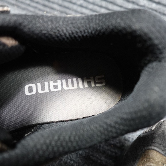 Shimano Mountain Bike Shoes Mens 6 Brown Black Suede Lace Up SH-M 038W - Picture 13 of 15